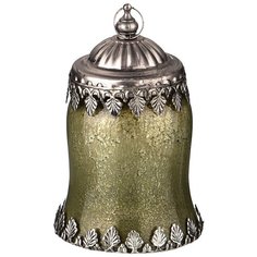 Светильник с led-подсветкой и металл.элементами, 15см, зеленый Lefard (132-030)