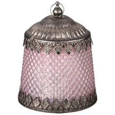 Светильник с led-подсветкой и металл.элементами, 14,5см, розовый Lefard (132-035)
