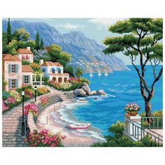 Алмазная мозаика Paintboy Original GF 235 Морской вернисаж 40х50см