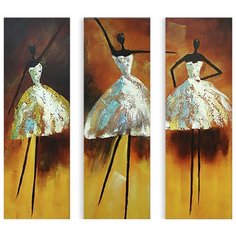 Модульная картина на холсте "Балерины" 90x91 см Modulka.Ru