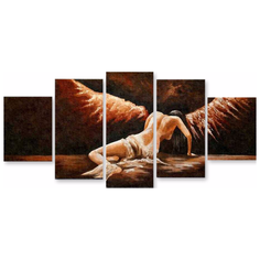 Модульная картина на холсте "Падший ангел" 90x43 см Modulka.Ru