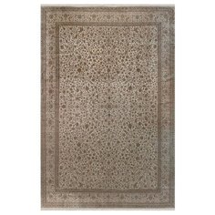 Ковер индийский Kover.ru KASHMIR SILK 24Х24XXXL 2.6 MS 100 CREAM, шелк 4,42 х 6,66 м