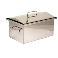 Коптильня с гидрозатвором Крышка домиком 450х250х250 ( нержавейка aisi 430 - 1,5 мм ) Старый очаг