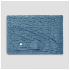 Togas / Шерстяной Плед ХОЛТИ 130x180, синий, 50% ангора, 50% модал