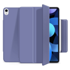 Чехол книжка / подставка iPad Air 4 (2020) 10,9", магнит, экокожа, спящий режим, серо-лавандовый Deppa