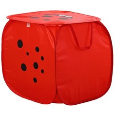Корзина для игрушек малая "Божья коровка" с ручками и крышкой 589775 Globos Festival