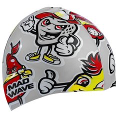 Детская силиконовая шапочка FUN, , Silver MAD WAVE