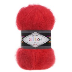 Пряжа Alize Mohair Classic (56 красный) 5 шт.