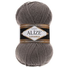Пряжа Alize LanaGold (348 т.-серый) 5 шт.