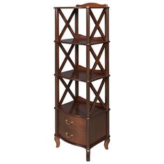 Этажерка "Джульетта-3" орех Мебелик