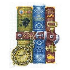 Набор для вышивания "Сделай своими руками" №133, К-47 "Книги для него" 13х16.5см