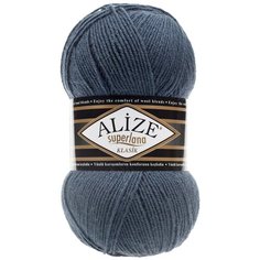 Пряжа Alize Superlana Classic (381 морской) 5 шт.