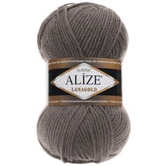 Пряжа Alize LanaGold (348 т.-серый) 5 шт.