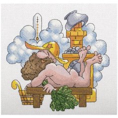 Набор для вышивания PANNA "Русская баня" 21x20 см