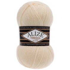Пряжа Alize Superlana Classic (01 кремовый) 5 шт.