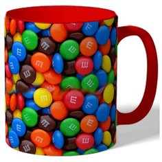 Кружка цветная с рисунком М&M Drabs