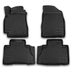 Коврики 3D в салон подходят для GEELY Emgrand X7, 2011-2018, 4 шт. (полиуретан), CARGEE10001 Element