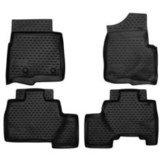 Коврики в салон FORD F-150 Super Crew , 2009-2014, 4 шт. (полиуретан), ELEMENT1638210k