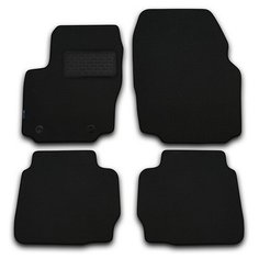 Коврики в салон LIFAN Breez 520 2008->, хэтчбек, 5 шт. (текстиль, черные) Autofamily
