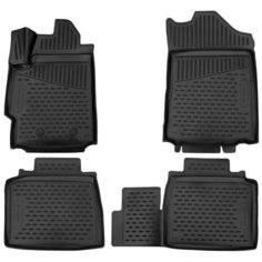 Коврики 3D в салон TOYOTA Land Cruiser (200 р) 2012- 3шт. (бежевый, полиуретан) Element