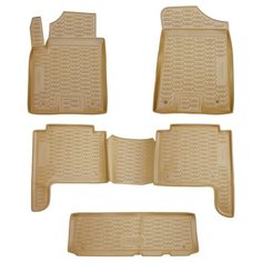 Коврики в салон Element NISSAN Patrol, 2010->, 5 шт. (полиуретан, бежевые), ELEMENT3633210