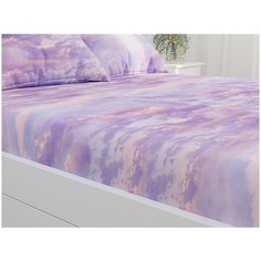 Простынь на резинке Сказка "Небеса" натяжная простынь 180х200 см евро