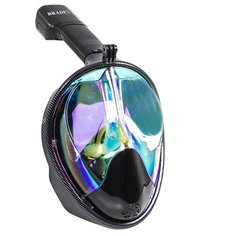 Набор для плавания BRADEX полнолицевой затемненный, размер S/M карбон