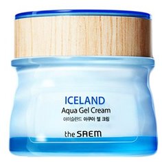The Saem Iceland Aqua Gel Cream Крем гель для лица увлажняющий с минеральной ледниковой водой Исландии, 60 мл