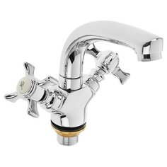 Смеситель для раковины (умывальника) Accoona H70 A9670 двухрычажный хром