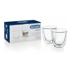 DeLonghi Набор чашек Cappuccino 2 шт 190 мл прозрачный