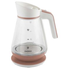 Чайник Energy E-297, белый/коралловый