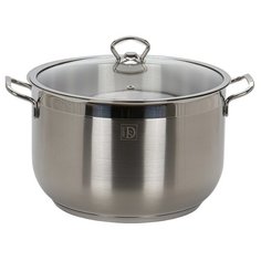 Кастрюля для индукционной плиты 10,4 литра 28 см со стеклянной крышкой DARIIS SENSO из нержавеющей стали Турция HUR-S-14030