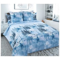 Постельное белье «Снежный покров 1», Бязь (Евро) Текс Дизайн