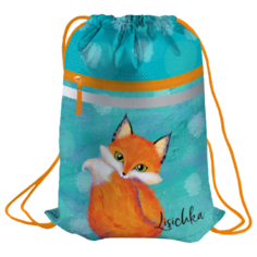 Berlingo Мешок для обуви Little Fox (MS09345) зеленый/оранжевый