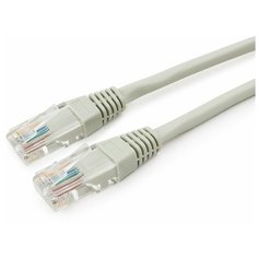 Патч-корд медный UTP Cablexpert PP10-0.25M кат.5e, 0.25м, литой, многожильный (серый)