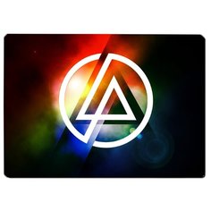 Коврик для мыши Linkin Park Цветной символ Drabs