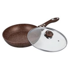 Сковорода Bekker DARK CHOCOLATE 24 см BK-7875 с мраморным покрытием