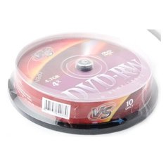 Диск VS DVD-RW 4.7Gb 4x 10шт Cake Box