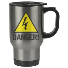 Автомобильная термокружка Danger! , Осторожно! Drabs