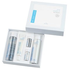Набор средств для ухода за чувствительной кожей лица THE SIMPLE SKIN CARE SET (слабокислый тонер 145мл, крем для лица 40мл и увлажняющий лосьон 145мл, тонер в миниатюре 15мл, лосьон в миниатюре 15мл) Scinic