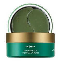 Trimay Восстанавливающие гидрогелевые патчи с центеллой и маслом крокодила Alligator&Cica Hydrogel Eye Patch, 60шт