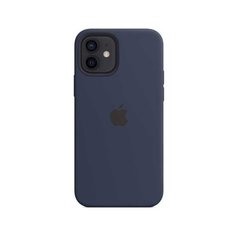 Панель силиконовая Apple Silicone Case with MagSafe для iPhone 12/12 Pro, Deep Navy