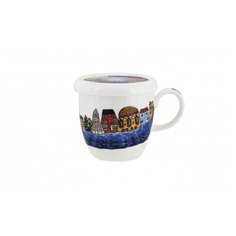 Кружка с крышкой и ситечком "Город-сказка", объём 350 мл Wintergreen Tea&Coffee