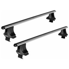 Багажник на крышу для Datsun On-Do (седан) г.в.2014-н.в. с аэродинамическими дугами (в сборке) Atlant