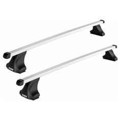 Багажник на крышу для Lada Largus (фургон) без рейлингов г.в.2012-н.в. с прямоугольными дугами (в сборке) Atlant