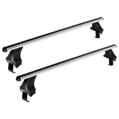 Багажник на крышу ATLANT для LADA Granta (седан, лифтбек) г.в.2011-н.в., LADA Kalina (седан, хэтчбек) г.в.2004 с аэродинамическими дугами (в сборе)