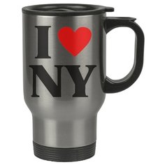 Автомобильная термокружка I love NY Drabs