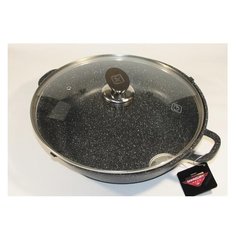 Сотейник с антипригарным покрытием non-stick под мрамор Mercury 32 см MC - 6429