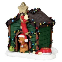 Сувенир Фигурка Собака в новогодней конуре Lemax