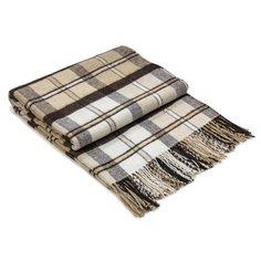 Daily by T Плед шерсть с хлопком НОЙС 140х200, 245 гр/м2, бежевый